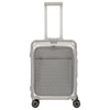 Travelite Next - Maleta de cabina de 4 ruedas con bolsillo frontal S 55 cm (plata)