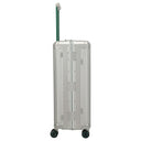 Travelite Next 75 Jahre Jubiläums - Edition - 4 - Rollen - Trolley L 77 cm (silber - grün) - Markenkoffer