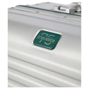 Travelite Next 75 Jahre Jubiläums - Edition - 4 - Rollen - Trolley L 77 cm (silber - grün) - Markenkoffer