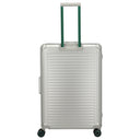 Travelite Next 75 Jahre Jubiläums - Edition - 4 - Rollen - Trolley L 77 cm (silber - grün) - Markenkoffer