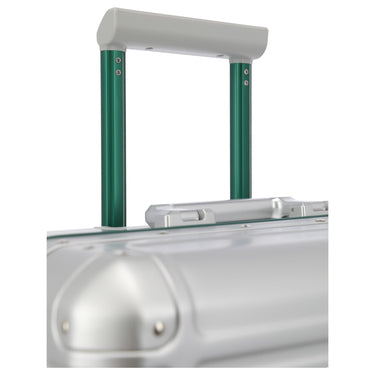 Travelite Next 75 Jahre Jubiläums - Edition - 4 - Rollen - Trolley L 77 cm (silber - grün) - Markenkoffer