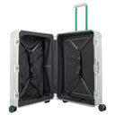 Travelite Next 75 Jahre Jubiläums - Edition - 4 - Rollen - Trolley L 77 cm (silber - grün) - Markenkoffer