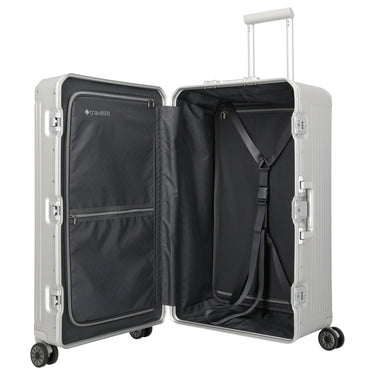 Travelite Next Trunk - 4 - Rollen - Trolley 76 cm (silber) - Markenkoffer