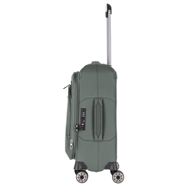 Travelite Priima - 4 - Rollen - Kabinentrolley S 55 cm erw. (olive) - Markenkoffer