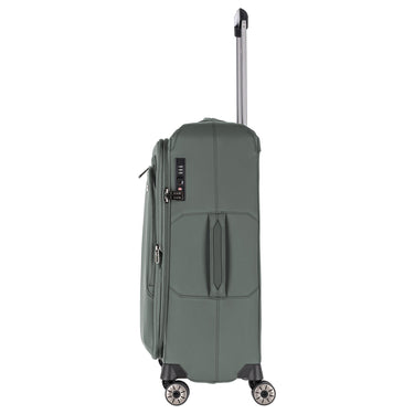 Travelite Priima - 4 - Rollen - Trolley M 68 cm erw. (olive) - Markenkoffer