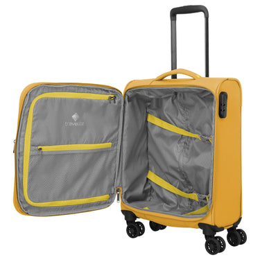 Travelite Umbria - 4-Rollen-Kabinentrolley S 55 cm erw. (golden glow) - Ansicht 7