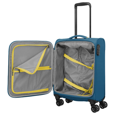 Travelite Umbria - 4 - Rollen - Kabinentrolley S 55 cm (petrol) - Markenkoffer