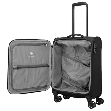 Travelite Umbria - 4 - Rollen - Kabinentrolley S 55 cm (schwarz) - Markenkoffer