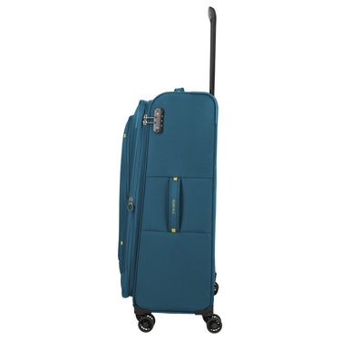 Travelite Umbria - 4 - Rollen - Trolley L 77 cm erw. (petrol) - Markenkoffer