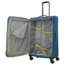 Travelite Umbria - 4 - Rollen - Trolley L 77 cm erw. (petrol) - Markenkoffer