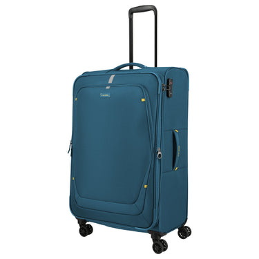 Travelite Umbria - 4 - Rollen - Trolley L 77 cm erw. (petrol) - Markenkoffer