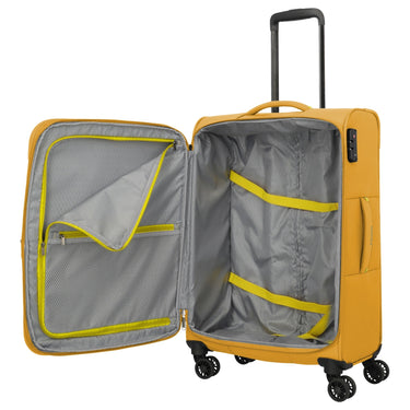 Travelite Umbria - 4-Rollen-Trolley M 67 cm erw. (golden glow) - Ansicht 7