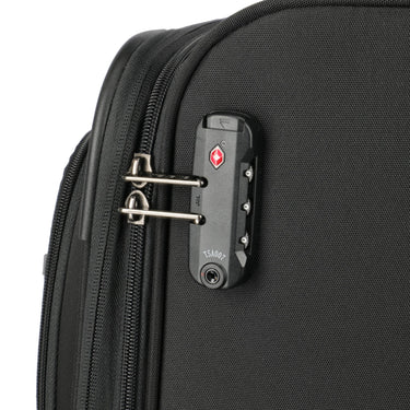 Travelite Umbria - 4 - Rollen - Trolley M 67 cm erw. (schwarz) - Markenkoffer