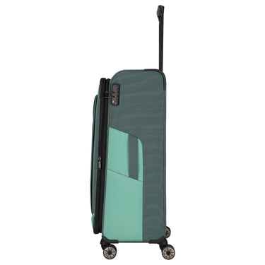 Travelite Viia - 4 - Rollen - Trolley L 77 cm erw. (Eukalyptus) - Markenkoffer