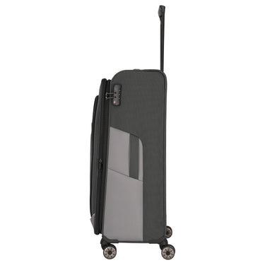 Travelite Viia - 4 - Rollen - Trolley L 77 cm erw. (Schiefer) - Markenkoffer