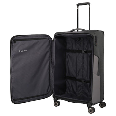 Travelite Viia - 4 - Rollen - Trolley L 77 cm erw. (Schiefer) - Markenkoffer