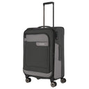 Travelite Viia - 4 - Rollen - Trolley M 67 cm erw. (Schiefer) - Markenkoffer