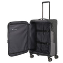 Travelite Viia - 4 - Rollen - Trolley M 67 cm erw. (Schiefer) - Markenkoffer