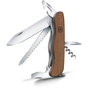 Victorinox Schweizer Taschenmesser "Forester Wood" 11.1 cm (Nussbaumholz) - Markenkoffer