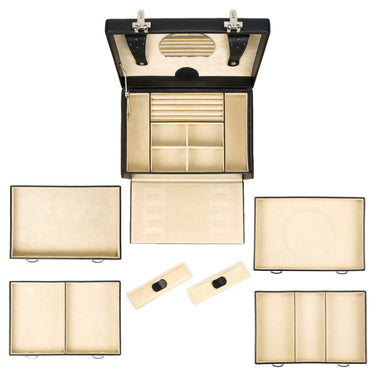 Windrose Beluga - Schmuckkoffer 26.5 cm (schwarz) - Markenkoffer