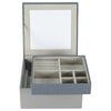 Windrose Calma - Caja de joyas 18 cm (gris)