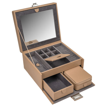 Windrose Marvella - Schmuckkoffer mit Reiseetui 21.5 cm (camel) - Markenkoffer